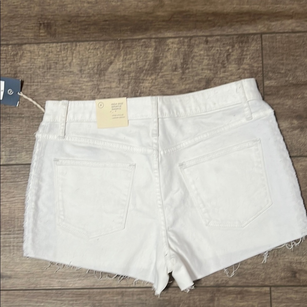 Universal thread White Denim Shorts with Black Patterned Sides 8/29R - Picture 2 of 2